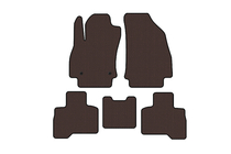 Fiat Fiorino/Qubo 2008–2024 Carsuit gumijas salona paklājiņi (Qubo 2008-2016, brūni) foto 1