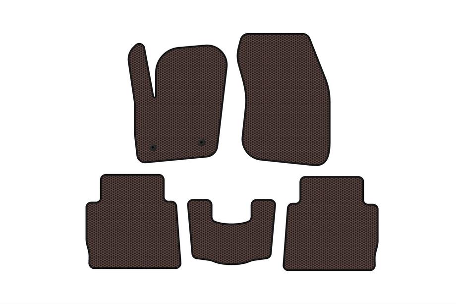 Ford Fusion 2012–2020 Gumijas salona paklājiņi Carsuit (SD, brūni) Image