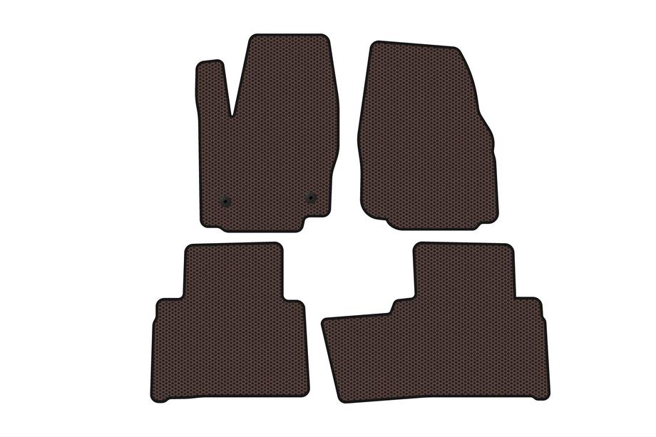Ford Galaxy 2007–2015 Carsuit gumijas salona paklājiņi (2 rindas, brūni) Image