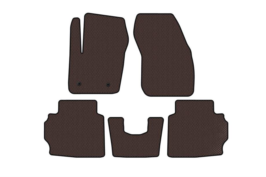 Ford Mondeo 2014–2022 Gumijas paklājiņi Carsuit (LB, brūni) Foto 1