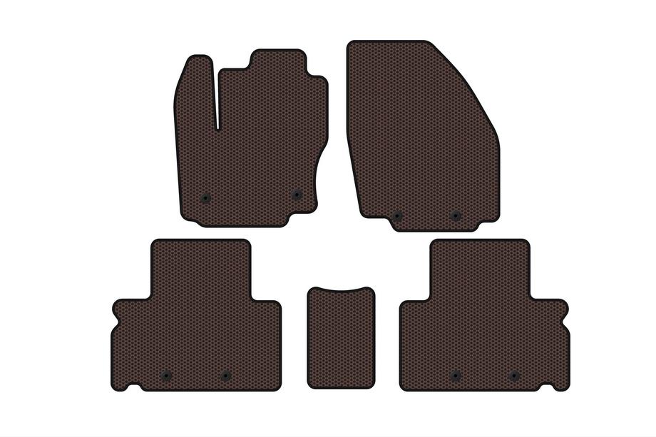 Ford S-Max 2007–2014 Gumijas paklājiņi Carsuit (Brūni) Image