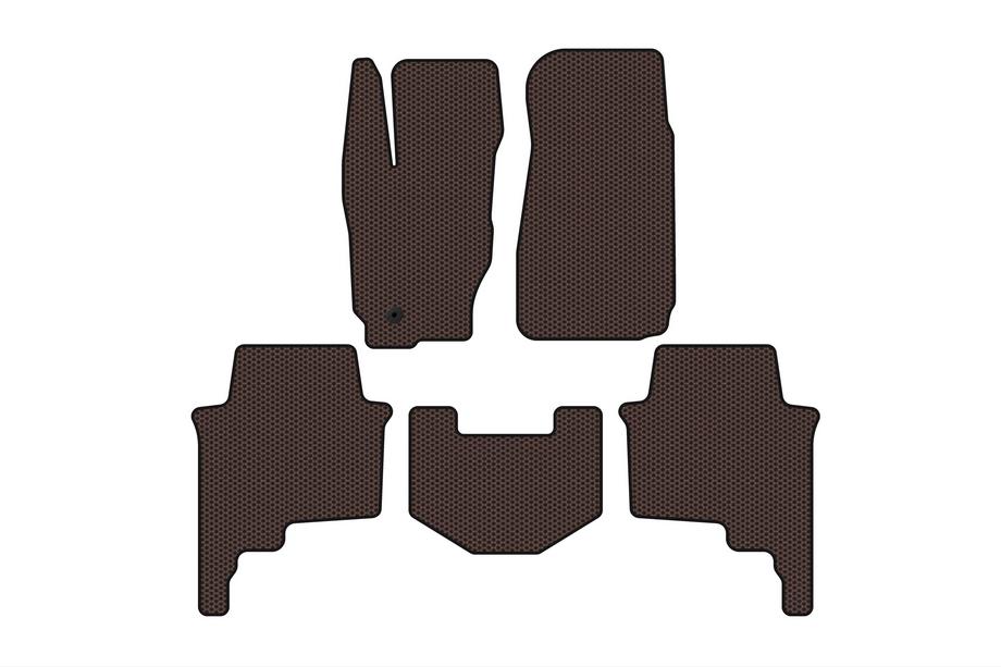 Jeep Commander 2005–2010 Gumijas paklājiņi Carsuit (Brūni) Foto 1