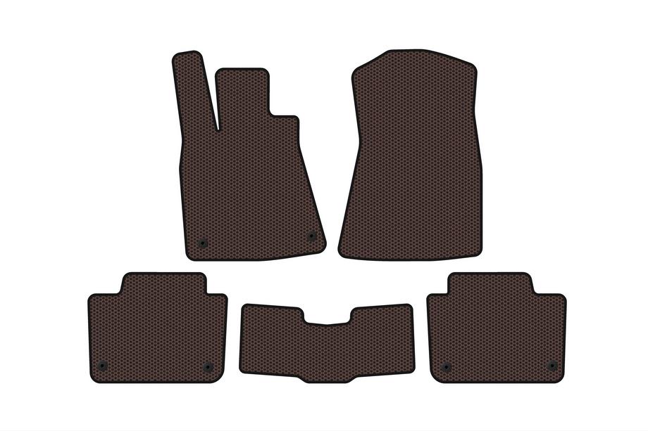 Lexus GS 2005–2011 Gumijas salona paklājiņi Carsuit (SD, brūni) Image