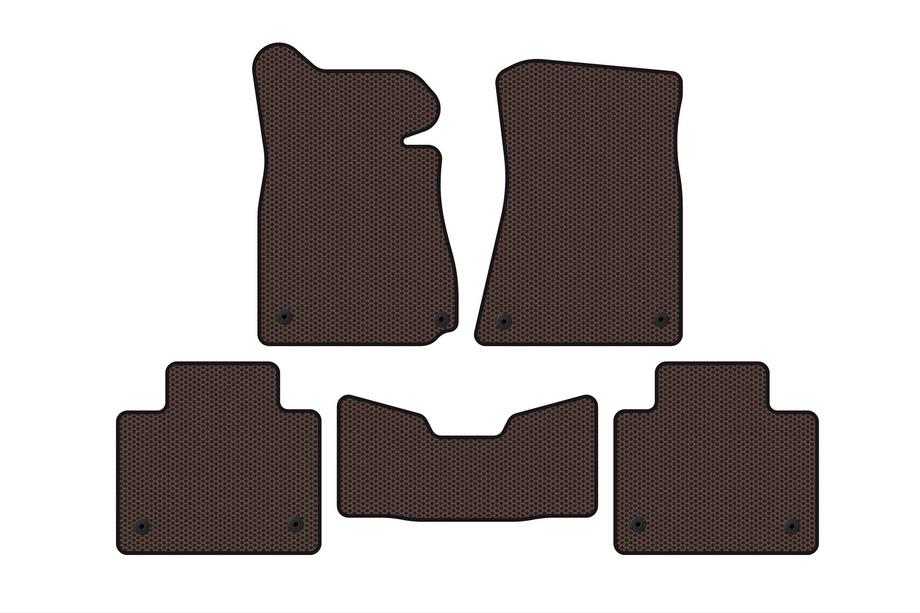 Lexus GS 2011–2020 Gumijas paklāji Carsuit (2011-2015, SD, 2WD, brūni) Image