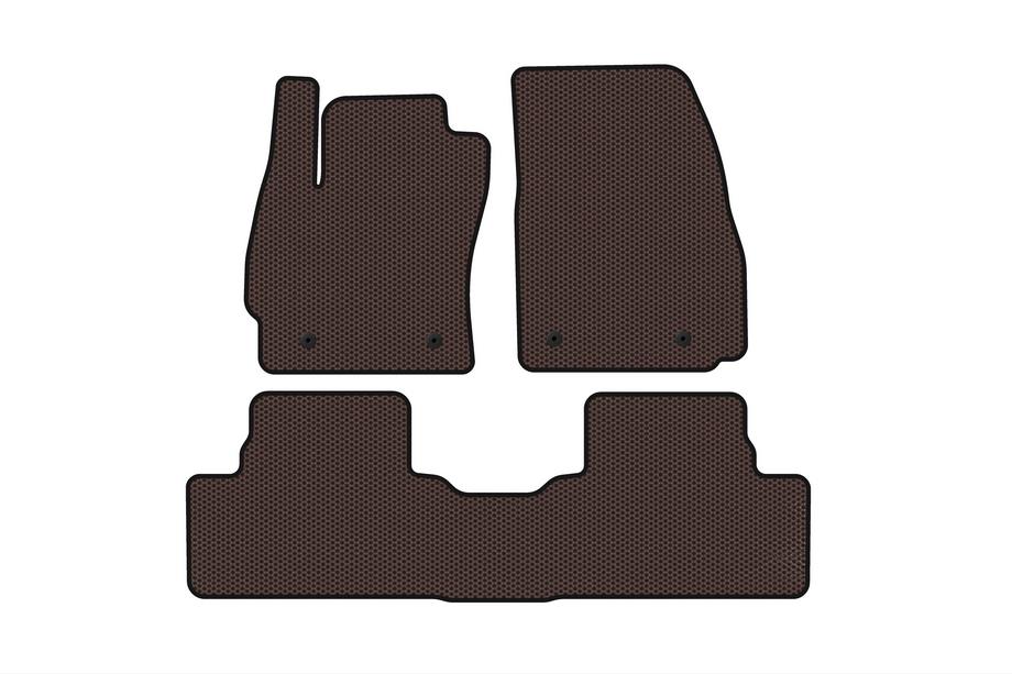 Mazda 5 2010–2018 Carsuit gumijas salona paklājiņi (2 rindas, brūni) Image