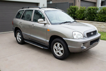 Hyundai Santa Fe 1 2000–2006 Sānu sliekšņi Duru (2 gab., alumīnijs) foto 1
