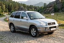 Hyundai Santa Fe 1 2000–2006 Sānu pakāpieni Bosphorus Black (2 gab., alumīnijs) foto 1
