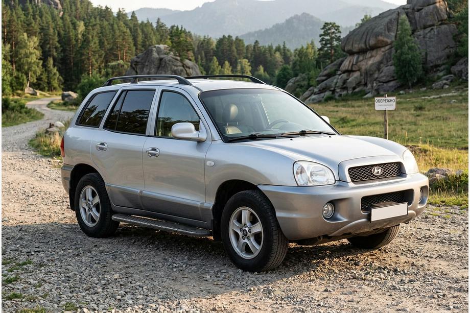 Hyundai Santa Fe 1 2000–2006 Sānu pakāpieni Bosphorus Black (2 gab., alumīnijs) Image
