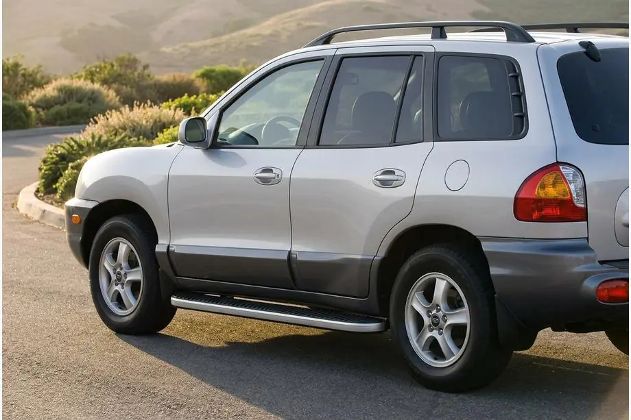Hyundai Santa Fe 1 2000–2006 Sānu pakāpieni Tayga Grey (2 gab., alumīnijs) Image
