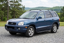 Hyundai Santa Fe 1 2000–2006 Sānu sliekšņi RedLine Black (2 gab., alumīnijs) foto 1