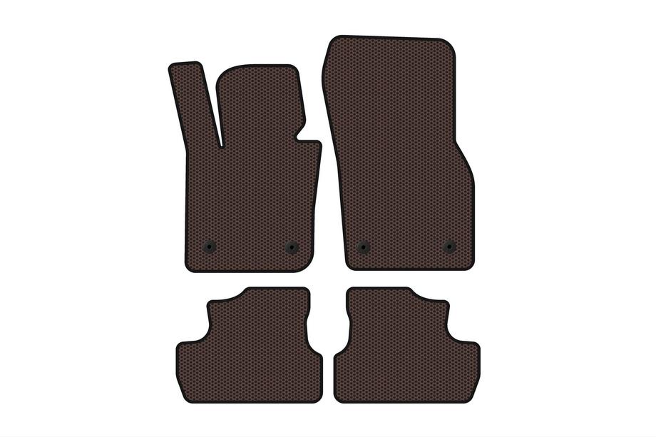Mini Cooper F55/56/57 2014–2023 Carsuit gumijas salona paklājiņi (S F56, brūni) Image