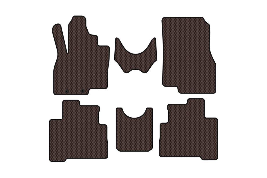Mitsubishi Grandis 2003–2011 Carsuit gumijas salona paklājiņi (2 rindas, brūni) Image