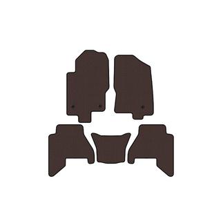 Gumijas salona paklājiņi Carsuit V2 (2 rindas, brūni, 2010-2014) Nissan Pathfinder R51 2005–2014 foto 1
