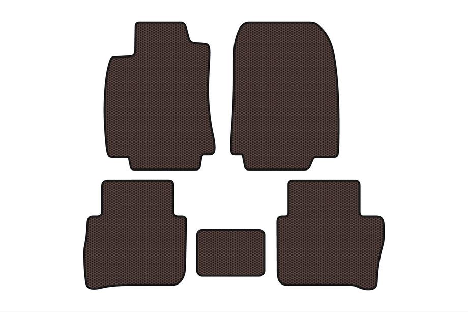 Nissan Tiida 2011–2014 Gumijas paklājiņi Carsuit (HB, brūni) Image
