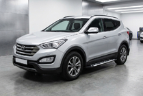 Hyundai Santa Fe 3 2012–2018 Sānu sliekšņi Sunrise (2 gab., alumīnijs) foto 1
