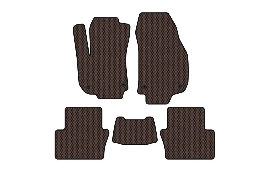 Opel Zafira B 2005–2011 Carsuit gumijas salona paklājiņi (2 rindas, brūni) Image