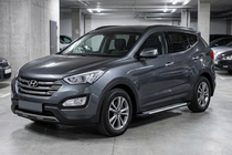 Hyundai Santa Fe 3 2012–2018 Sānu sliekšņi Line (2 gab., alumīnijs) foto 1
