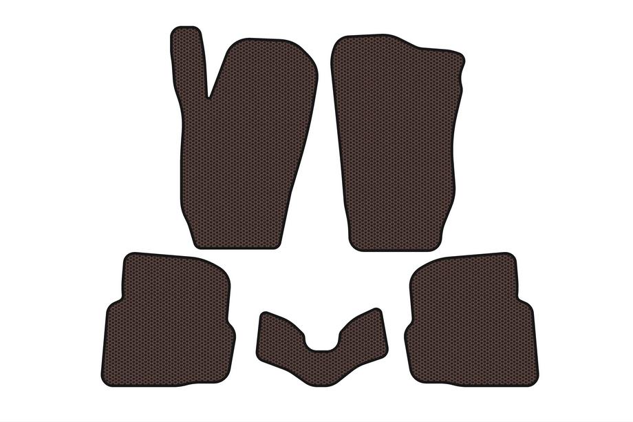 Seat Cordoba 2000–2009 Gumijas salona paklājiņi Carsuit (SD, brūni) Image