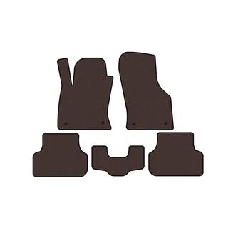 Gumijas salona paklājiņi Carsuit (2013-2016, SW, brūni) Seat Leon 2013–2020 foto 1
