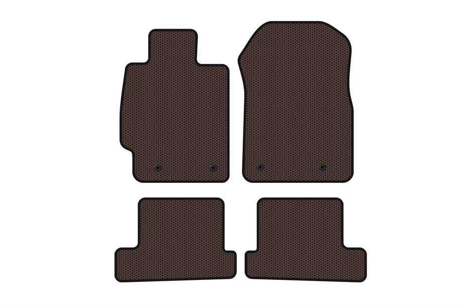 Subaru BRZ 2012–2021 Carsuit gumijas salona paklājiņi (Coupe, brūni) Image