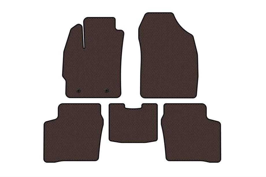Toyota Prius 2003–2009 Gumijas paklājiņi Carsuit (LB, brūni) Image
