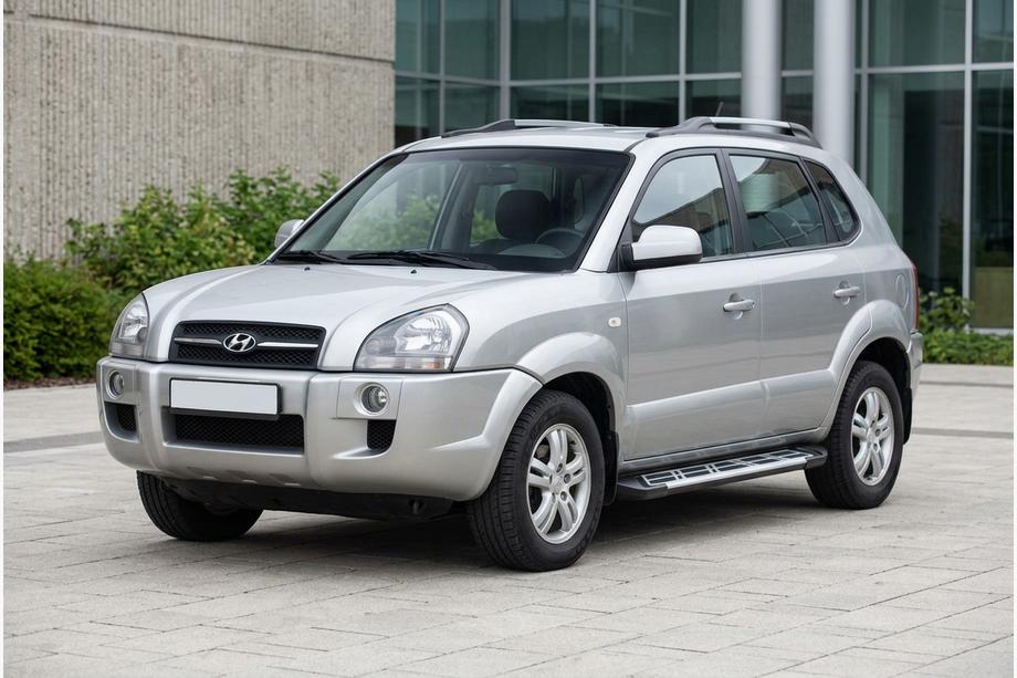Hyundai Tucson JM 2004– Sānu sliekšņi Sunrise (2 gab., alumīnijs) Foto 1