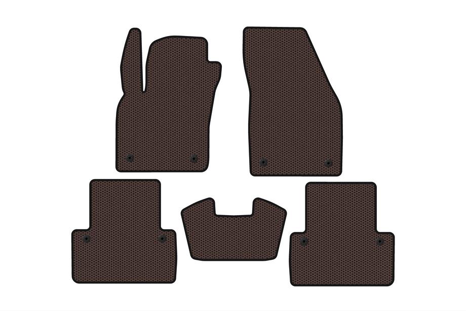Volvo V50 2004–2012 Gumijas paklājiņi Carsuit (2007-2012, SW, brūni) Image
