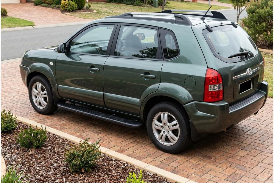 Hyundai Tucson JM 2004– Sānu pakāpieni Bosphorus Black (2 gab., alumīnijs) Image