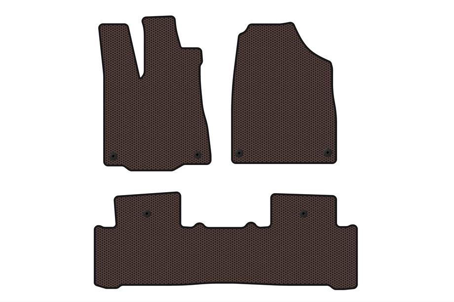 Acura MDX 2013–2020 Carsuit gumijas salona paklājiņi (2 rindas, brūni) Image