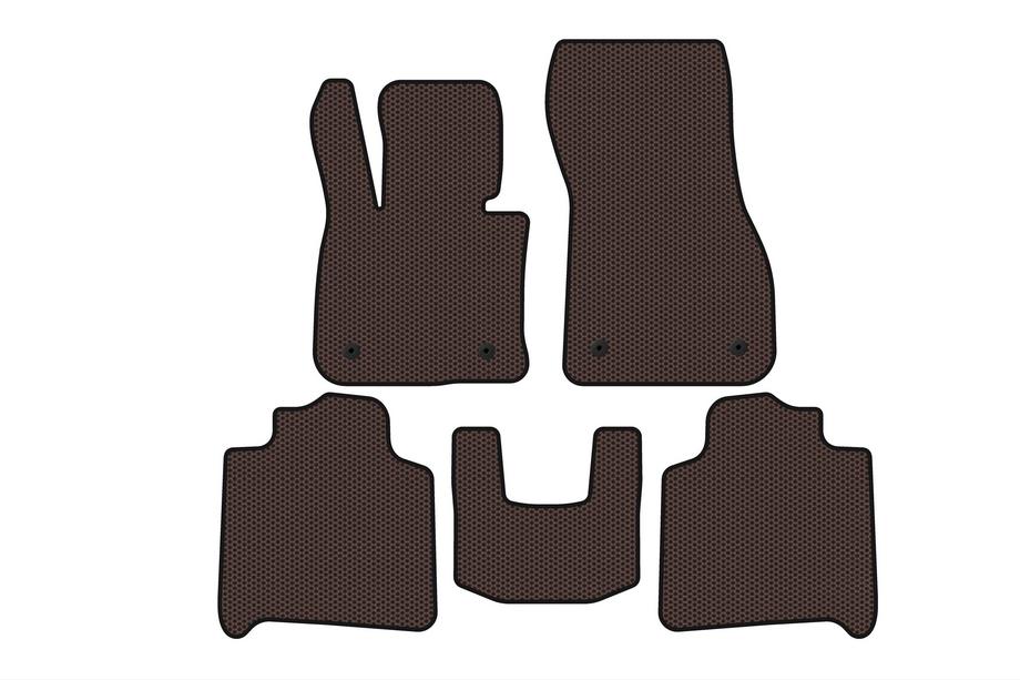 BMW 2. sērija Active Tourer F45/F46 2014–2021 Carsuit gumijas paklājiņi (F46, 2 rindas, brūni) Foto 1