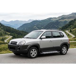 Sānu pakāpieni Rainbow (2 gab., alumīnijs) Hyundai Tucson JM 2004– foto 1