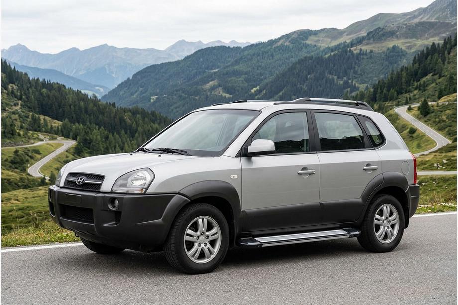 Hyundai Tucson JM 2004– Sānu pakāpieni Rainbow (2 gab., alumīnijs) Image