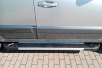 Kia Sorento I BL 2002–2009 Sānu pakāpieni RedLine V1 (2 gab., alumīnijs) foto 5