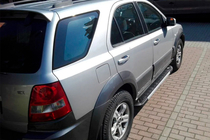 Kia Sorento I BL 2002–2009 Sānu pakāpieni RedLine V1 (2 gab., alumīnijs) foto 2