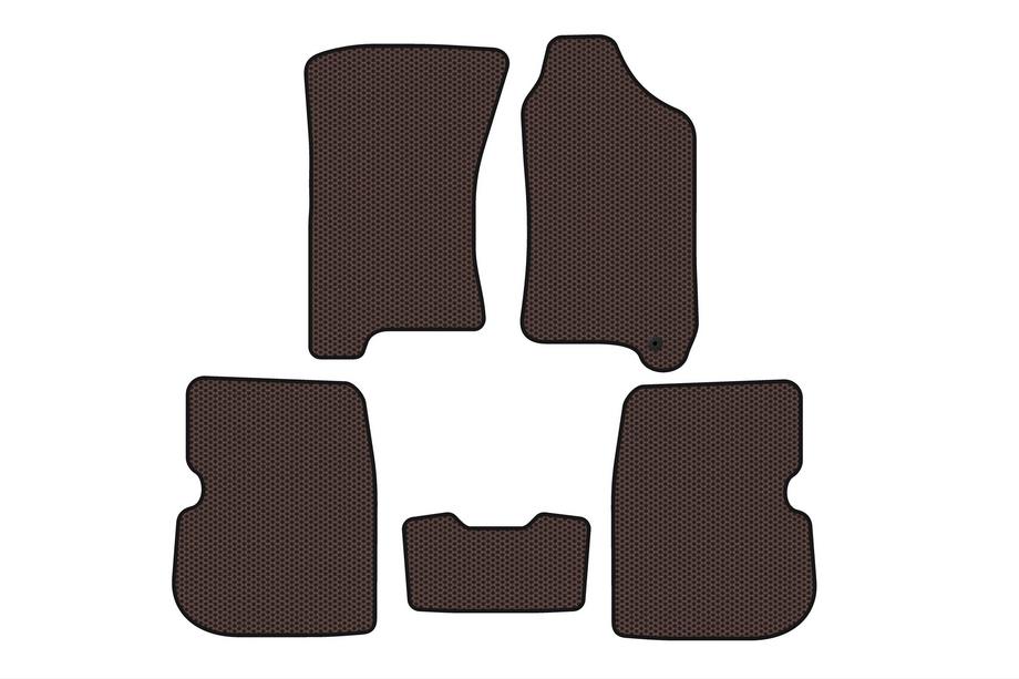 Subaru Forester 1997–2002 Gumijas paklājiņi Carsuit (labās puses stūre, brūni) Image