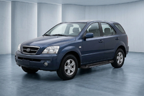 Kia Sorento I BL 2002–2009 Sānu sliekšņi RedLine Black (2 gab., alumīnijs) foto 1