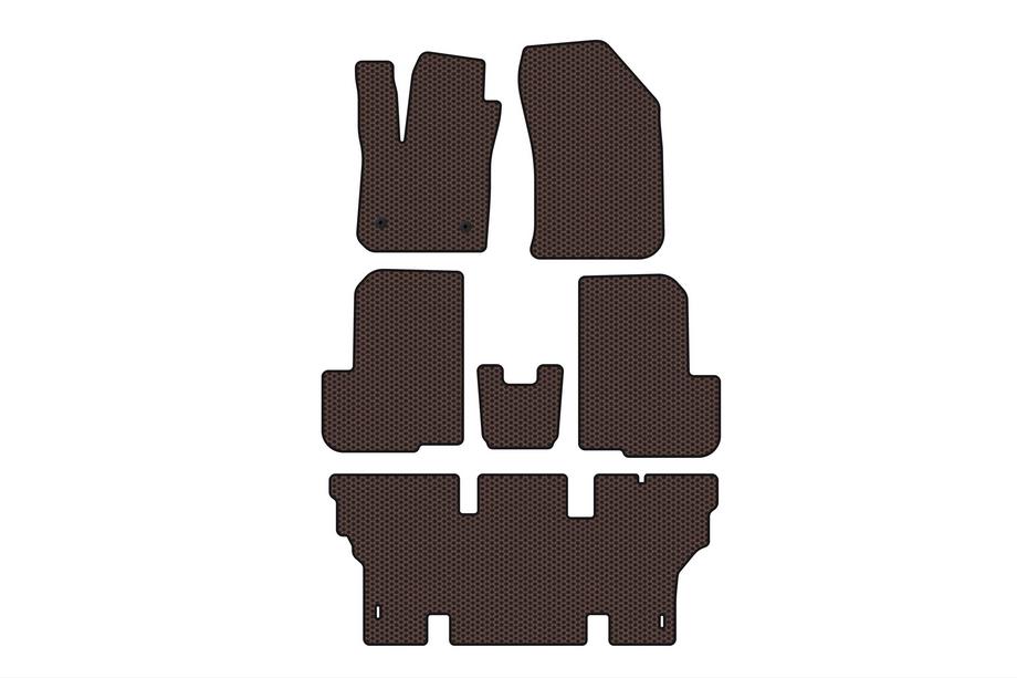 Dacia Lodgy 2012–2022 Gumijas paklājiņi Carsuit (3 rindas, 7-vietīgs, brūns) Image