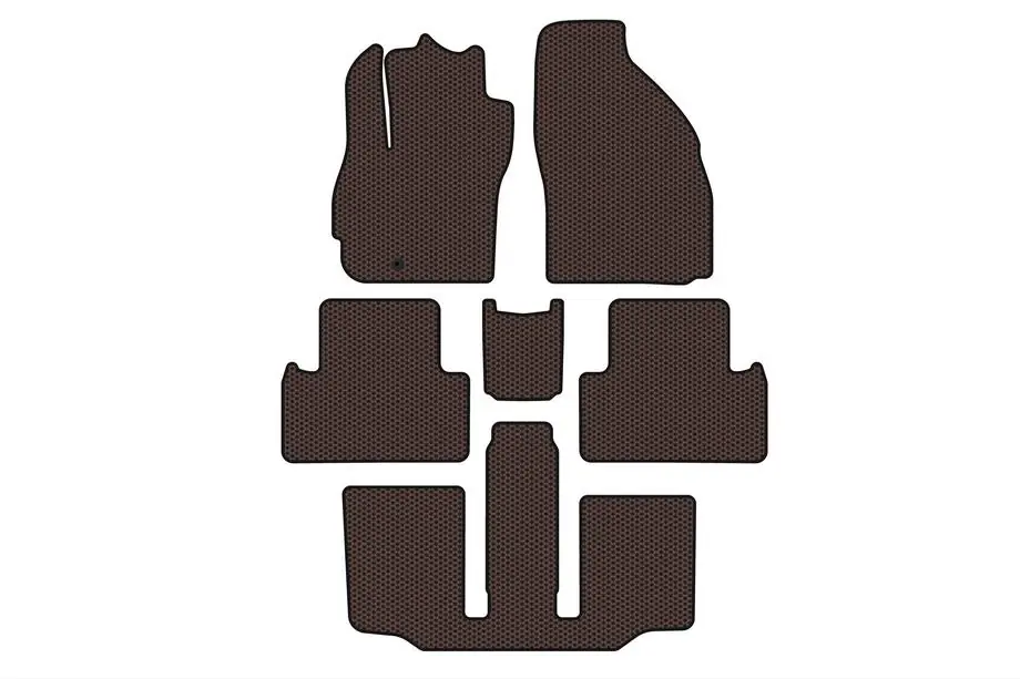 Mazda 5 2005–2009 Gumijas paklājiņi Carsuit (3 rindas, 7-vietīgs, brūns) Foto 1