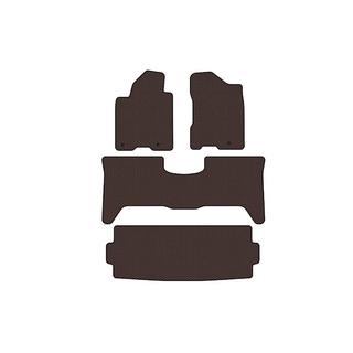 Gumijas salona paklājiņi Carsuit (3 rindas, 2003-2008, brūni) Nissan Armada 2003–2015 foto 1