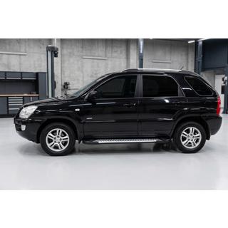 Sānu sliekšņi Line (2 gab., alumīnijs) Kia Sportage 2004–2010 foto 1