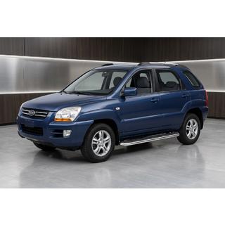 Sānu pakāpieni Maydos V1 (2 gab., alumīnijs ↗ nerūsējošais tērauds) Kia Sportage 2004–2010 foto 1