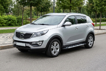 Kia Sportage 2010–2015 Sānu sliekšņi Sunrise (2 gab., alumīnijs) foto 1