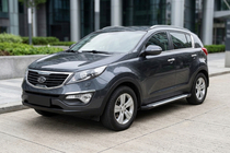 Kia Sportage 2010–2015 Sānu sliekšņi Line (2 gab., alumīnijs) foto 1