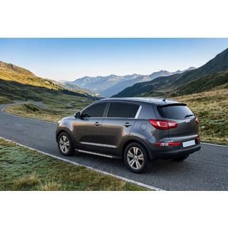 Sānu sliekšņi Duru (2 gab., alumīnijs) Kia Sportage 2010–2015 foto 1