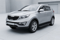 Kia Sportage 2010–2015 Sānu pakāpieni Bosphorus Black (2 gab., alumīnijs) foto 1