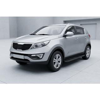 Sānu pakāpieni Bosphorus Black (2 gab., alumīnijs) Kia Sportage 2010–2015 foto 1