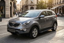 Kia Sportage 2010–2015 Sānu sliekšņi RedLine Black (2 gab., alumīnijs) foto 1