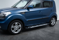 Kia Soul I 2008–2013 Sānu sliekšņi Sunrise (2 gab., alumīnijs) foto 1