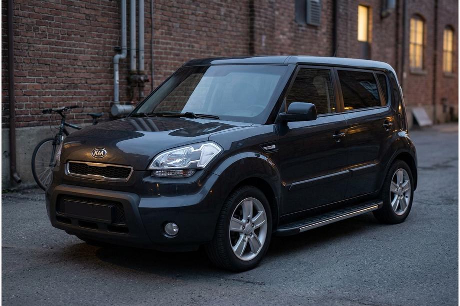 Kia Soul I 2008–2013 Sānu sliekšņi Duru (2 gab., alumīnijs) Image