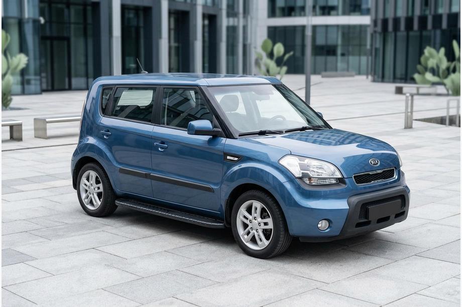Kia Soul I 2008–2013 Sānu pakāpieni Bosphorus Black (2 gab., alumīnijs) Image